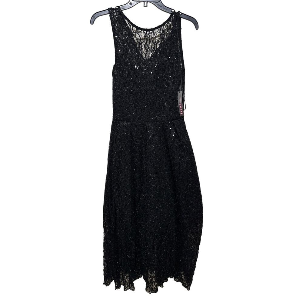 NWT Issue New York Black Sequin Dress M
